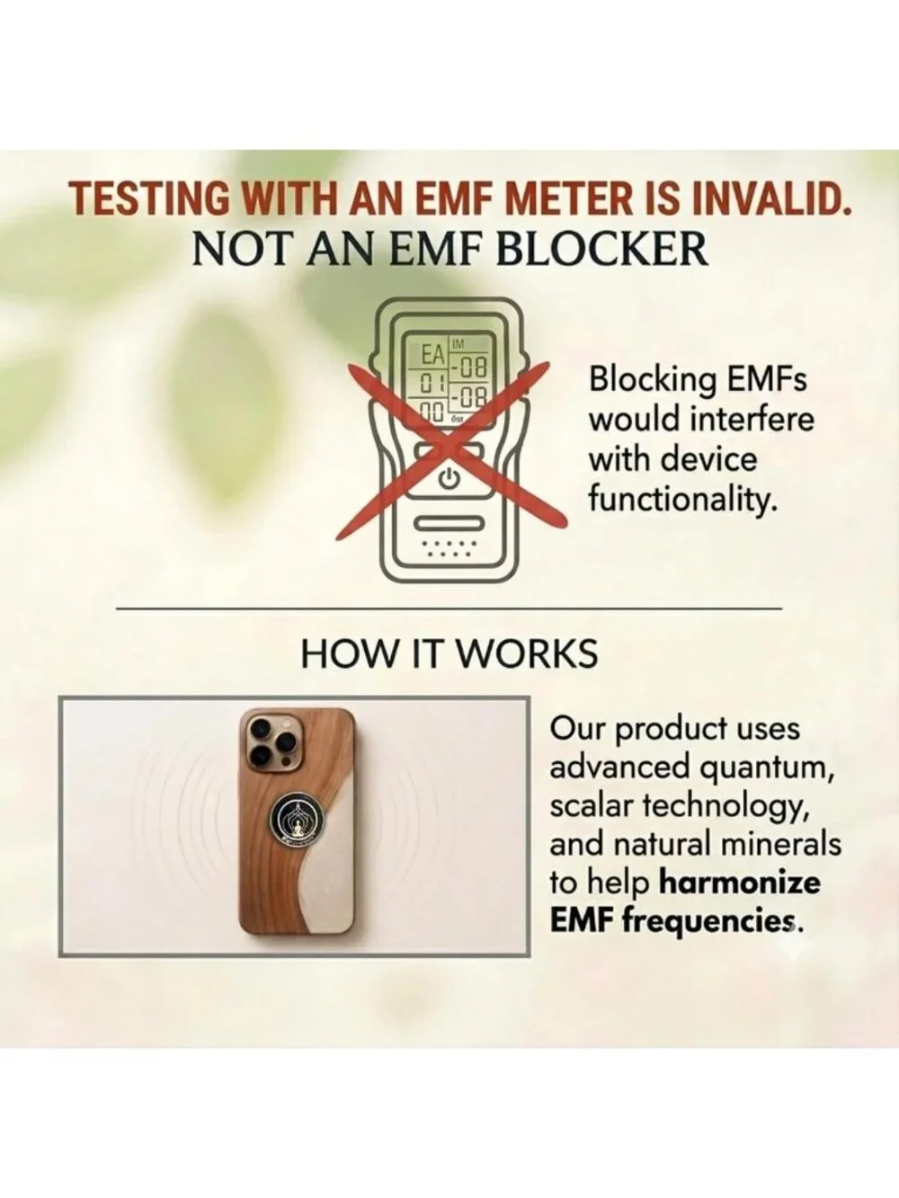 EMF Harmonizing Stickers - 6 Pack for Phones, Laptops & Tablets | Quantum